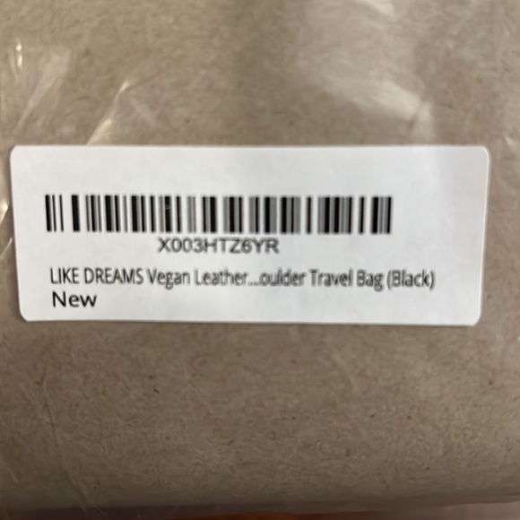 Black Vintage Braided Backpack by LikeDreams NWT Vegan Leather - Picture 11 of 11